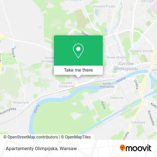 Карта Apartamenty Olimpijska