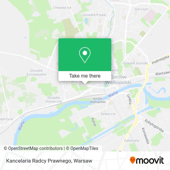 Kancelaria Radcy Prawnego map