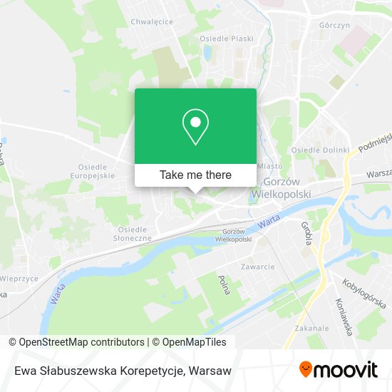 Ewa Słabuszewska Korepetycje map