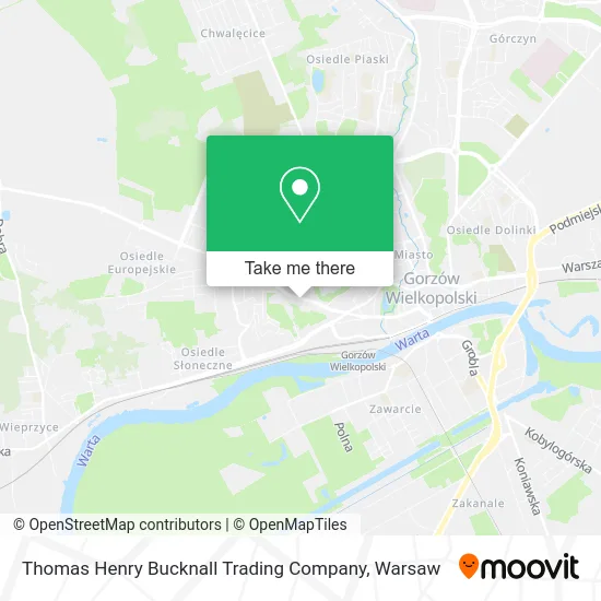 Карта Thomas Henry Bucknall Trading Company