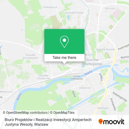 Biuro Projektów i Realizacji Inwestycji Ampertech Justyna Wesoły map