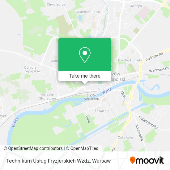 Technikum Usług Fryzjerskich Wzdz map