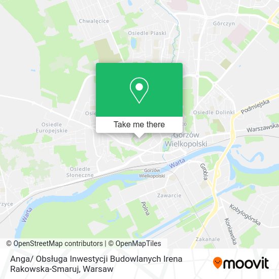 Anga/ Obsługa Inwestycji Budowlanych Irena Rakowska-Smaruj map