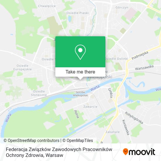 Federacja Związków Zawodowych Pracowników Ochrony Zdrowia map