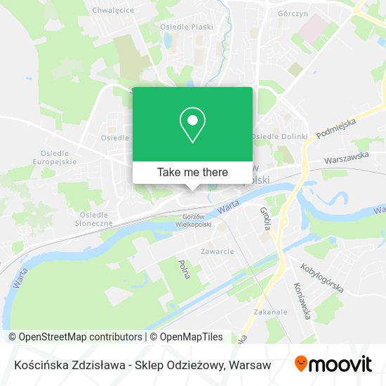 Kościńska Zdzisława - Sklep Odzieżowy map