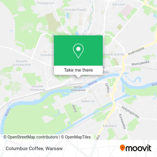 Columbus Coffee map