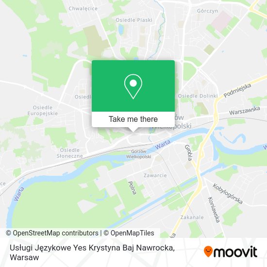 Usługi Językowe Yes Krystyna Baj Nawrocka map