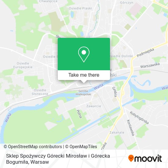 Sklep Spożywczy Górecki Mirosław i Górecka Bogumiła map