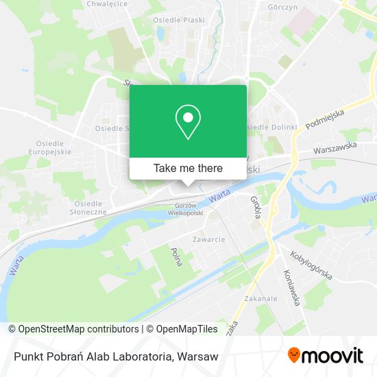 Punkt Pobrań Alab Laboratoria map