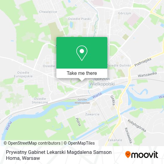 Prywatny Gabinet Lekarski Magdalena Samson Homa map