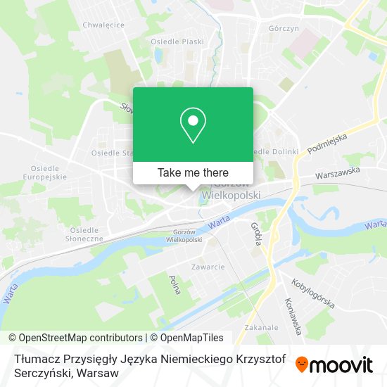 Tłumacz Przysięgły Języka Niemieckiego Krzysztof Serczyński map