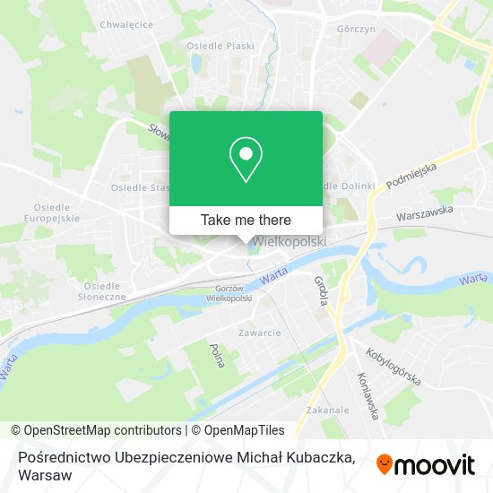 Pośrednictwo Ubezpieczeniowe Michał Kubaczka map