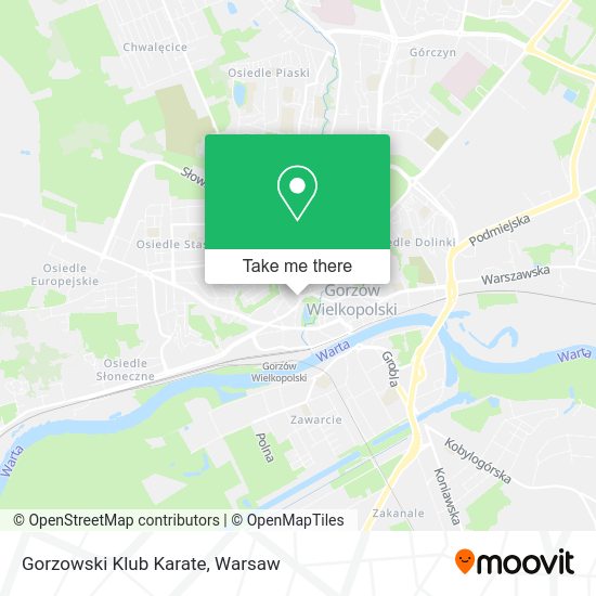 Gorzowski Klub Karate map