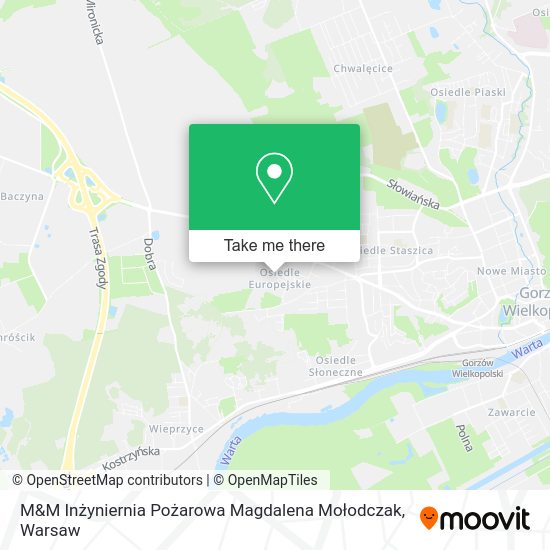 M&M Inżyniernia Pożarowa Magdalena Mołodczak map