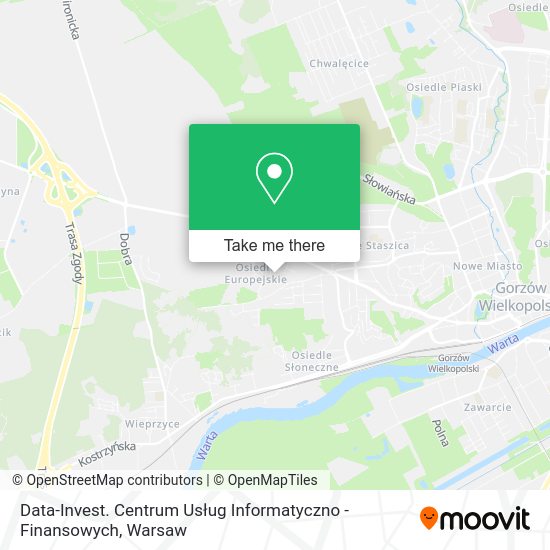 Data-Invest. Centrum Usług Informatyczno - Finansowych map