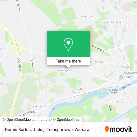 Domin Bartosz Usługi Transportowe map