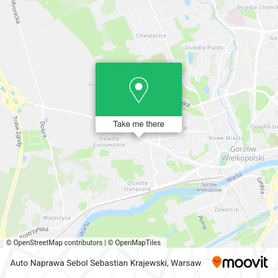 Карта Auto Naprawa Sebol Sebastian Krajewski