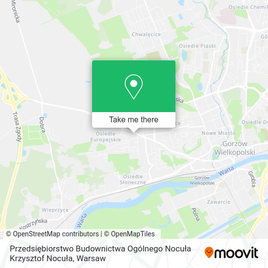 Przedsiębiorstwo Budownictwa Ogólnego Nocuła Krzysztof Nocuła map