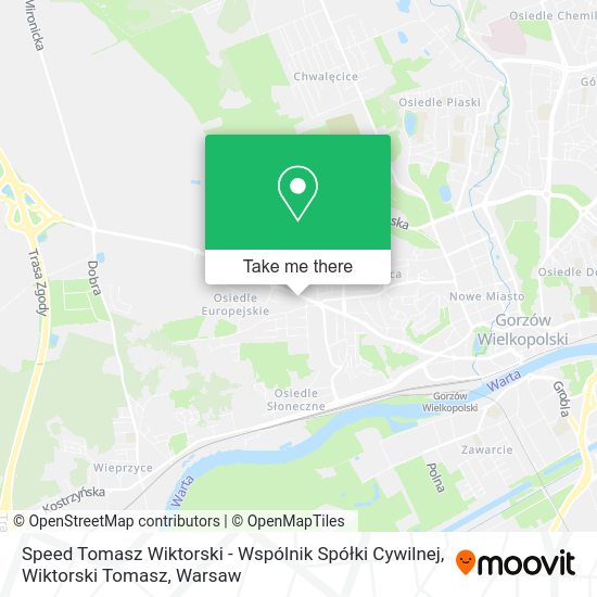 Карта Speed Tomasz Wiktorski - Wspólnik Spółki Cywilnej, Wiktorski Tomasz