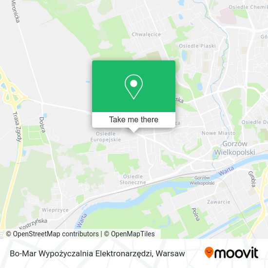 Карта Bo-Mar Wypożyczalnia Elektronarzędzi