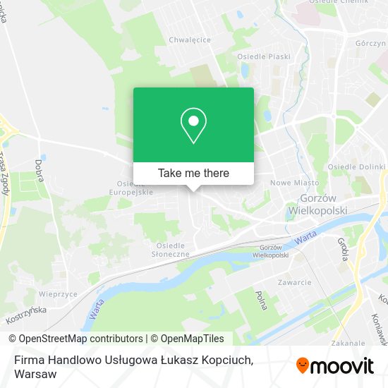 Firma Handlowo Usługowa Łukasz Kopciuch map