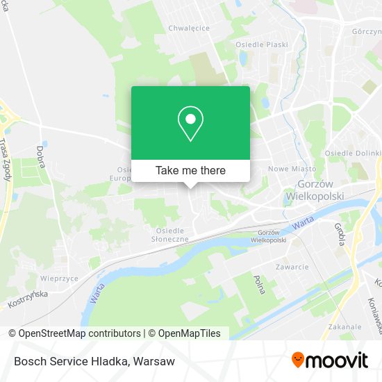 Bosch Service Hladka map