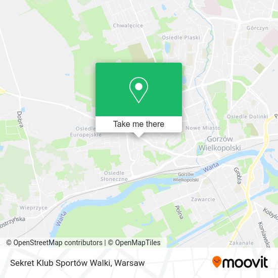 Карта Sekret Klub Sportów Walki