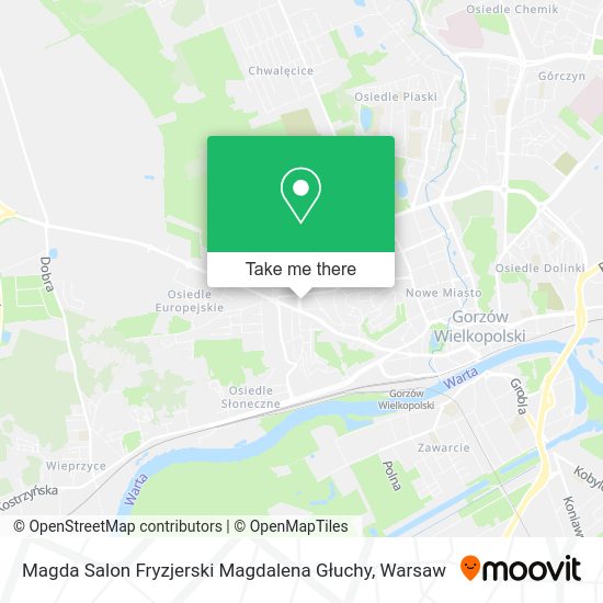 Magda Salon Fryzjerski Magdalena Głuchy map