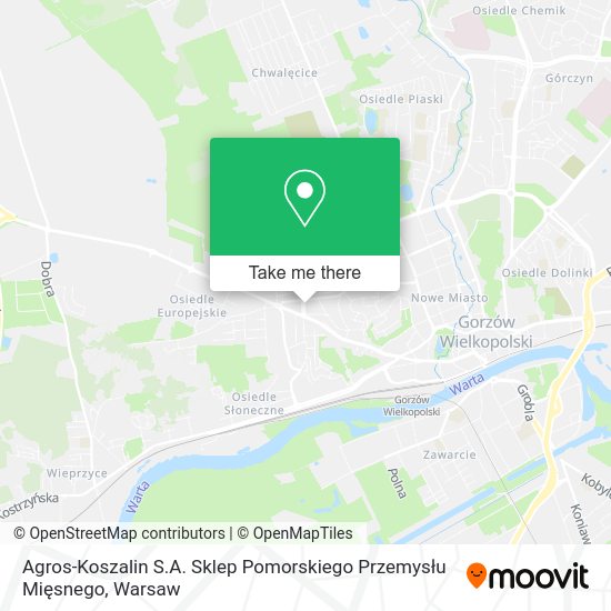 Agros-Koszalin S.A. Sklep Pomorskiego Przemysłu Mięsnego map