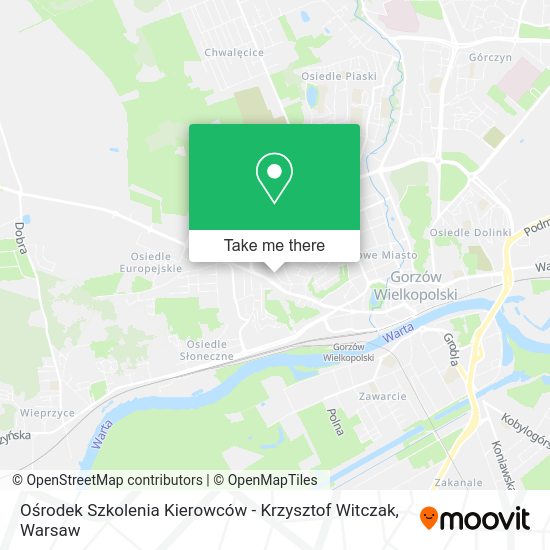 Ośrodek Szkolenia Kierowców - Krzysztof Witczak map