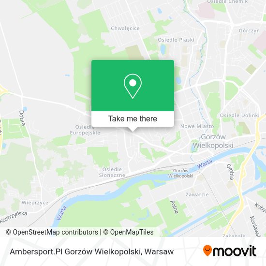 Ambersport.Pl Gorzów Wielkopolski map