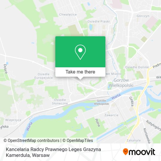 Kancelaria Radcy Prawnego Leges Grazyna Kamerdula map