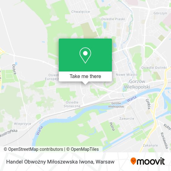 Handel Obwożny Miłoszewska Iwona map