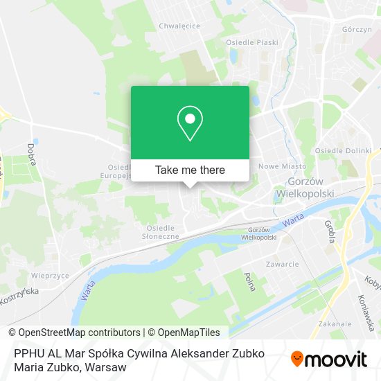 PPHU AL Mar Spółka Cywilna Aleksander Zubko Maria Zubko map