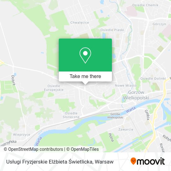 Usługi Fryzjerskie Elżbieta Świetlicka map