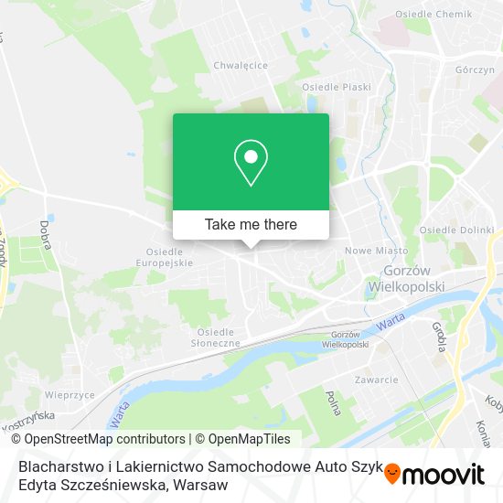 Blacharstwo i Lakiernictwo Samochodowe Auto Szyk Edyta Szcześniewska map