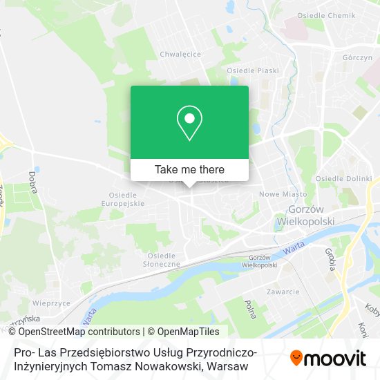 Pro- Las Przedsiębiorstwo Usług Przyrodniczo-Inżynieryjnych Tomasz Nowakowski map