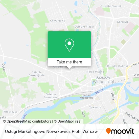 Карта Usługi Marketingowe Nowakowicz Piotr