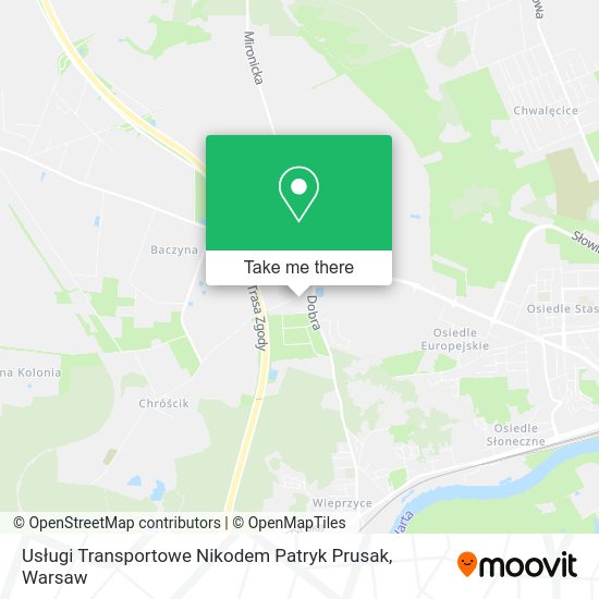 Карта Usługi Transportowe Nikodem Patryk Prusak