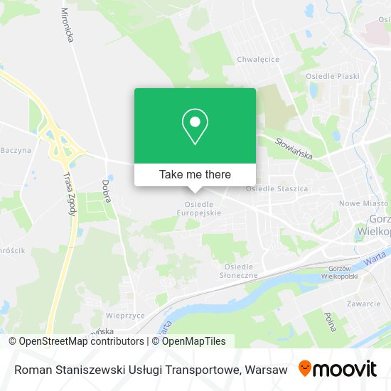 Карта Roman Staniszewski Usługi Transportowe