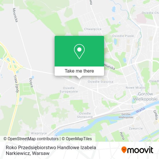 Roko Przedsiębiorstwo Handlowe Izabela Narkiewicz map