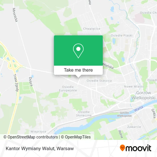 Карта Kantor Wymiany Walut