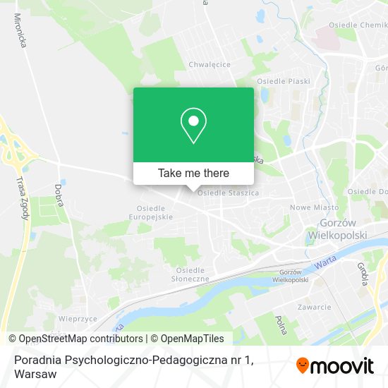 Poradnia Psychologiczno-Pedagogiczna nr 1 map