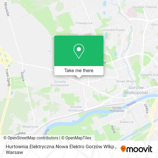 Hurtownia Elektryczna Nowa Elektro Gorzów Wlkp. map