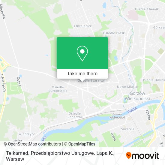 Telkamed. Przedsiębiorstwo Usługowe. Łapa K. map