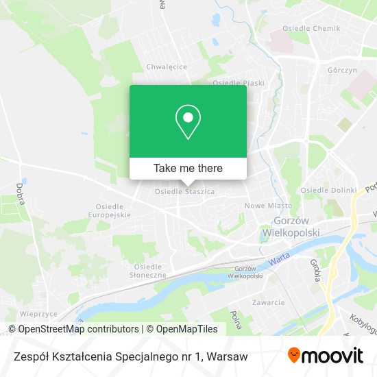 Zespół Kształcenia Specjalnego nr 1 map