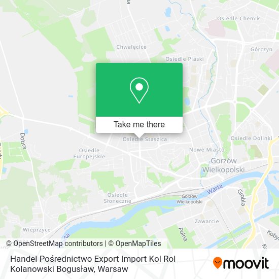 Handel Pośrednictwo Export Import Kol Rol Kolanowski Bogusław map