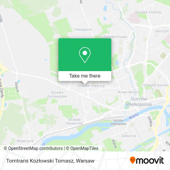 Tomtrans Kozłowski Tomasz map