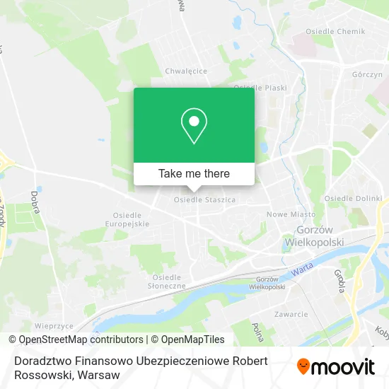 Карта Doradztwo Finansowo Ubezpieczeniowe Robert Rossowski
