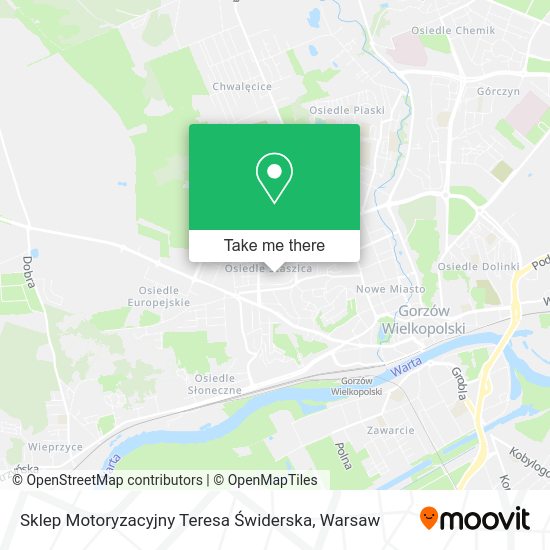 Sklep Motoryzacyjny Teresa Świderska map